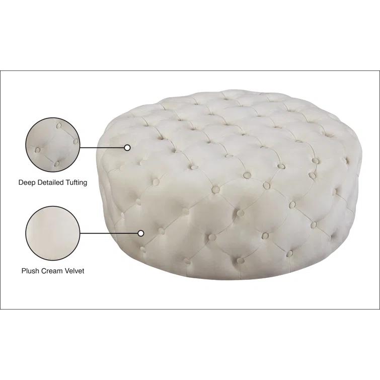 Plattsburgh Velvet Ottoman