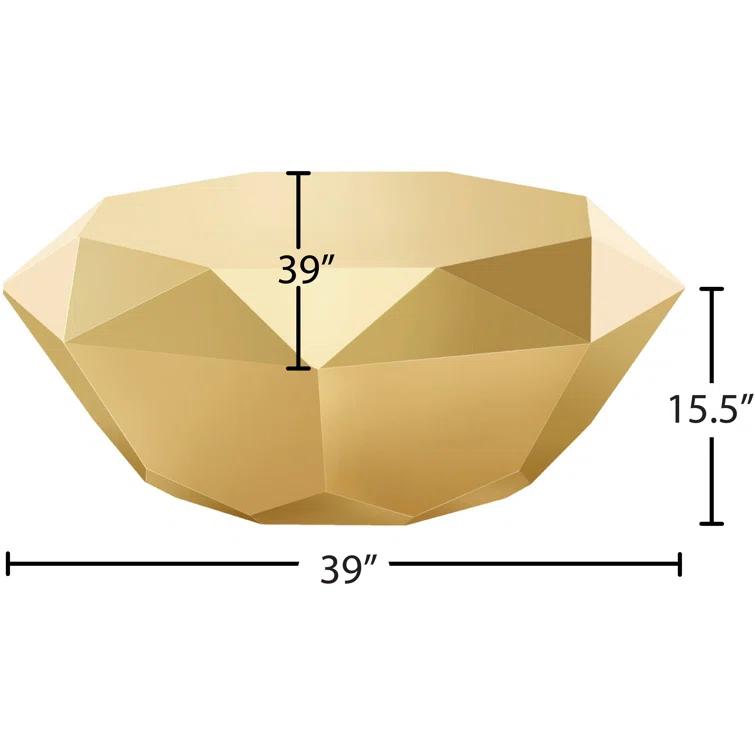 Meridian Furniture Gemma Gold Coffee Table