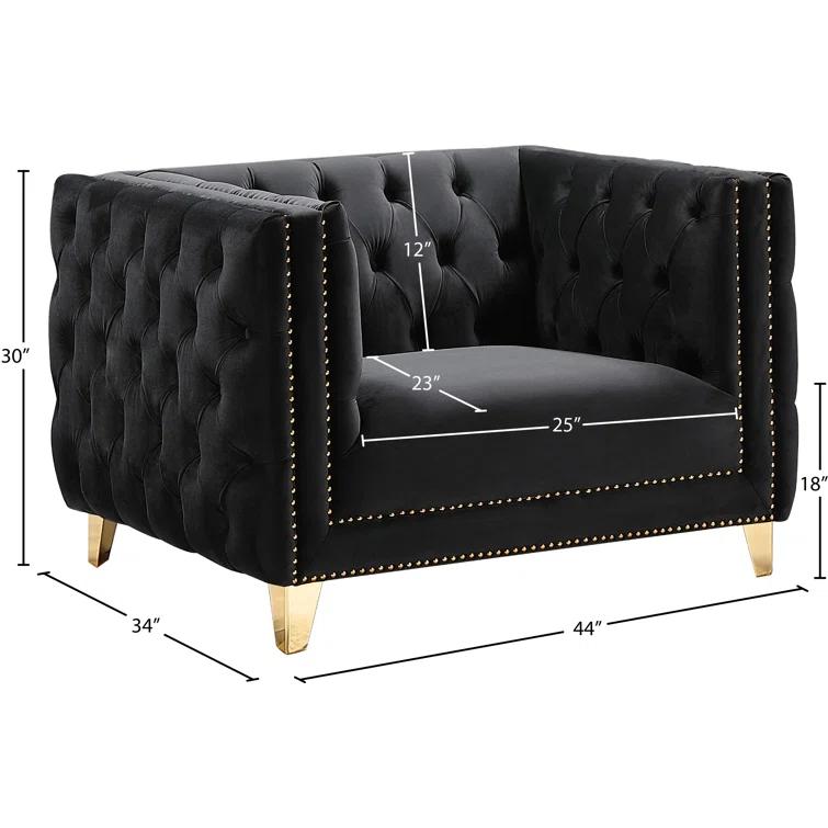 Sickels Velvet Armchair