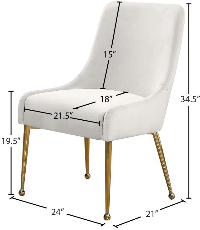 Rickyah 19.5'' H Velvet Upholstered Side Chair
