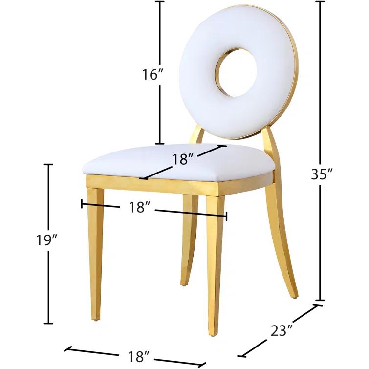 Cantu 19.5'' H Faux Leather Upholstered Side Chair