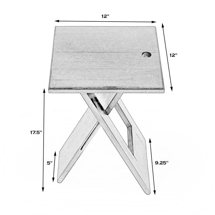 Butler Hammond Red Folding Table