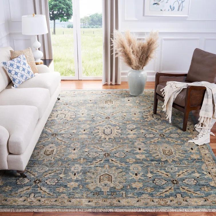 Safavieh Oriental Hand Knotted 80% Wool And 20% Cotton Oriental Rug
