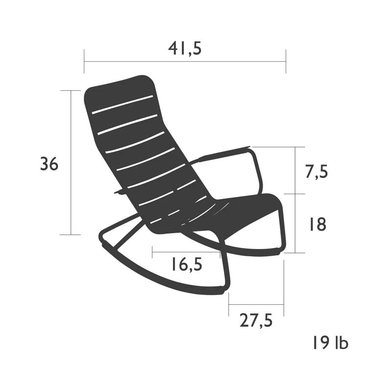 Luxembourg Metal Rocking Chair