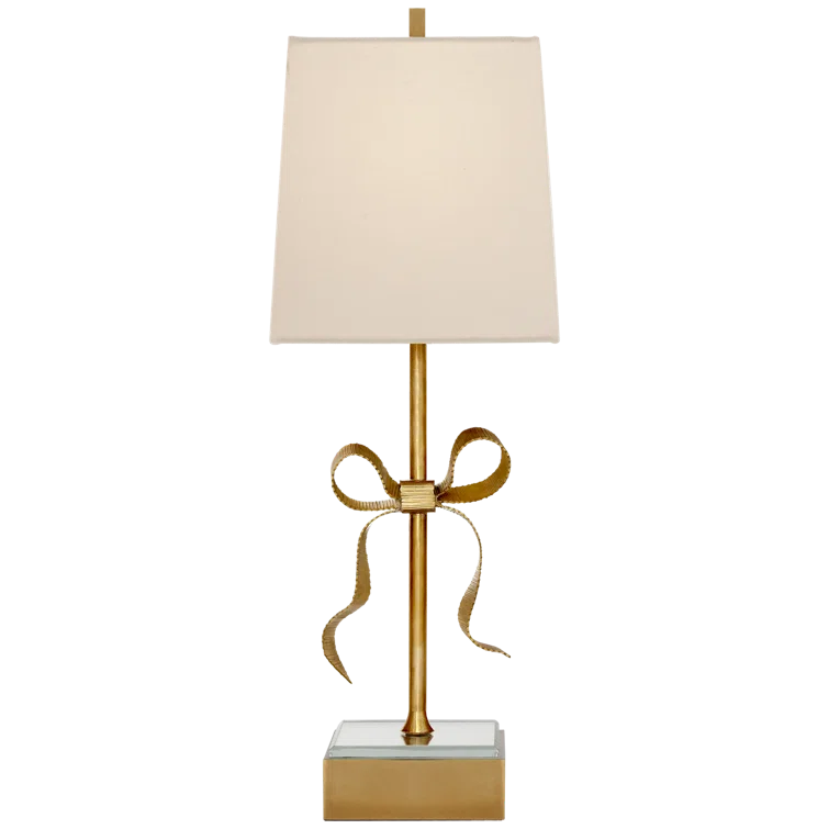 Ellery Adjustable Gold and Cream Outdoor Table Lamp