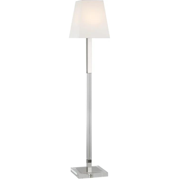 Reagan Adjustable 52" Silver Outdoor Chandelier-Style Floor Lamp