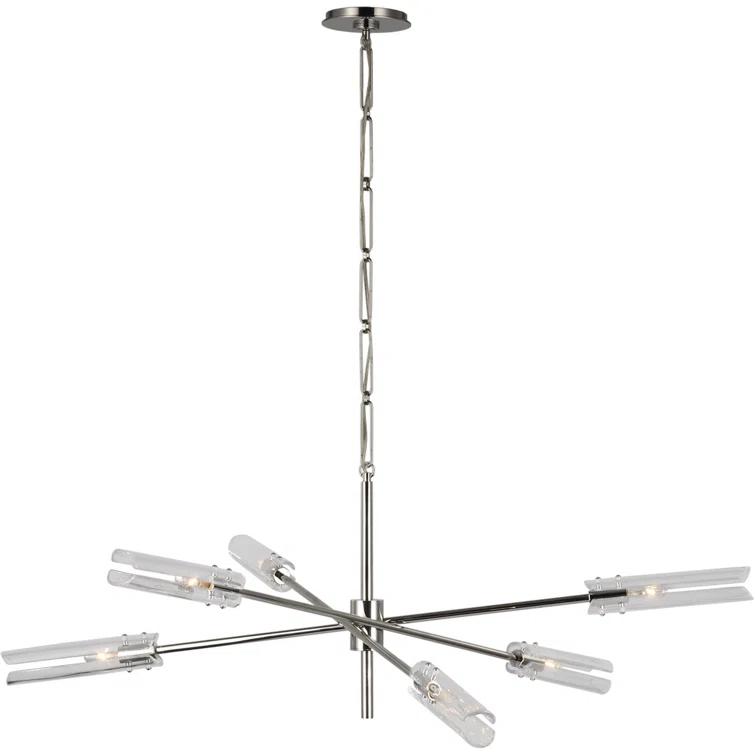 Casoria 6-Light Polished Nickel & Crystal Chandelier