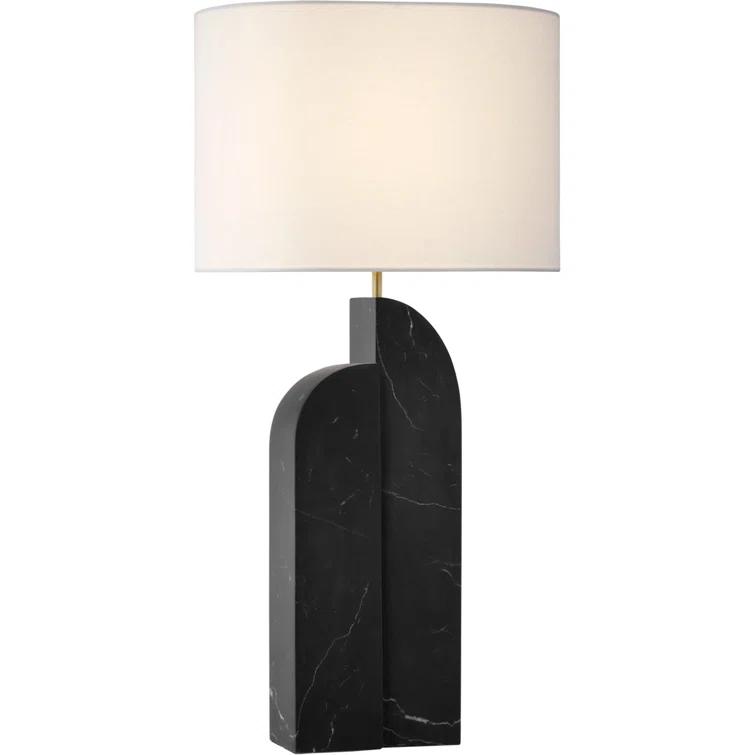 Adjustable Black Marble Outdoor Table Lamp