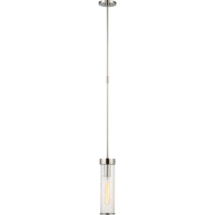 Liaison 12.75'' Polished Nickel LED Cylinder Pendant Light