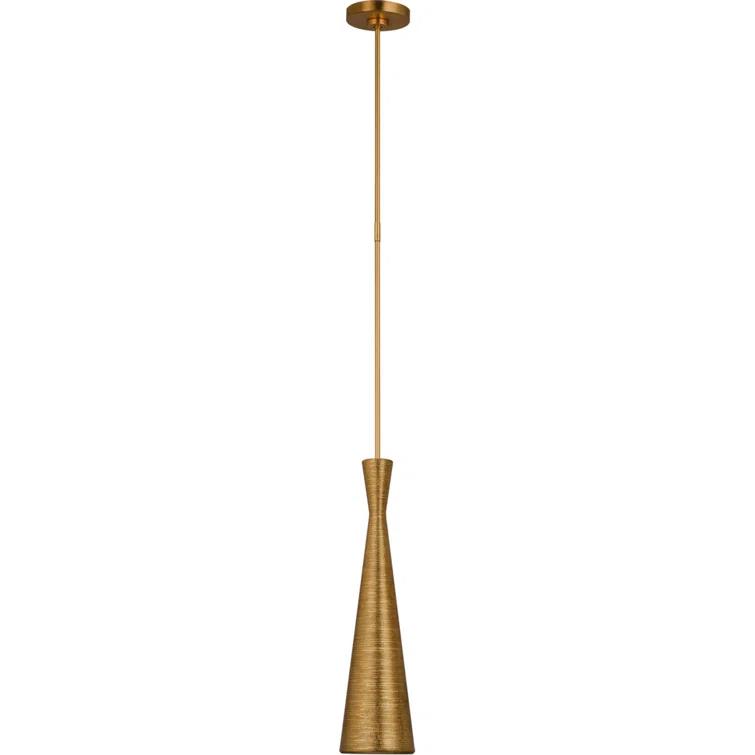 Gilded Utopia 20" Gold Aluminum LED Pendant Light for Indoor/Outdoor