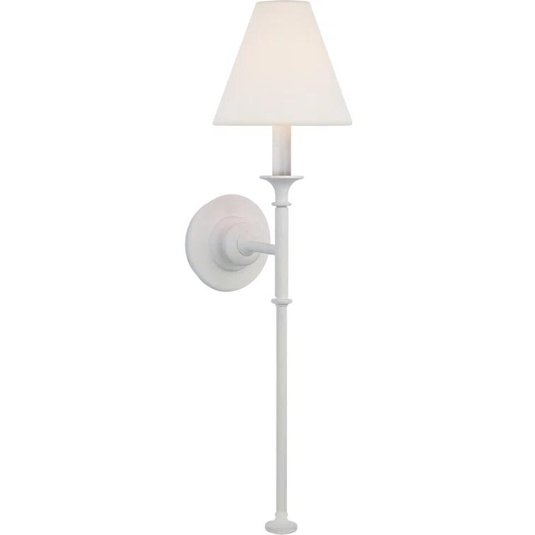 Piaf Plaster White Dimmable Iron LED Wall Sconce