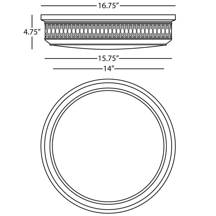 Tucker Glass Flush Mount
