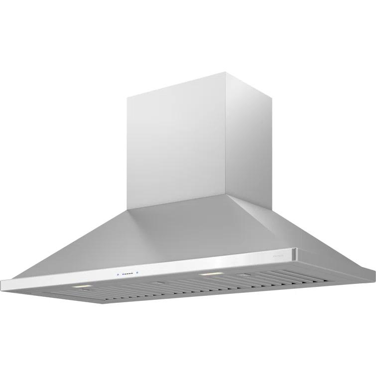 Zephyr Siena 48" 1200 CFM Wall Mount Range Hood with LED Light in Stainless Steel