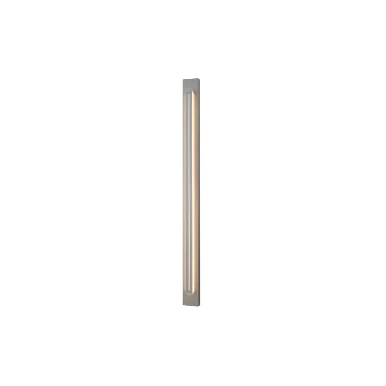 Tall Silver LED Outdoor Wall Light with Dimmable Feature