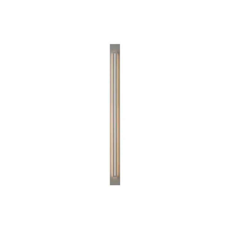 Tall Silver LED Outdoor Wall Light with Dimmable Feature