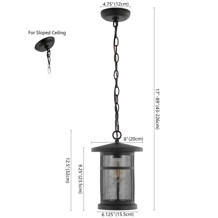 Semira 1 - Light Black Lantern Pendant