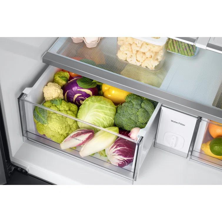 Bespoke 4-Door French Door Refrigerator (29 cu. ft.) with Beverage Center™ - Middle and Bottom Panels