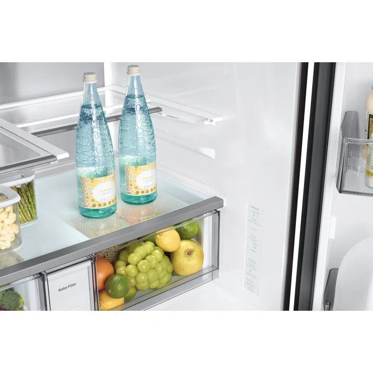 Bespoke 4-Door French Door Refrigerator (29 cu. ft.) with Beverage Center™ - Middle and Bottom Panels