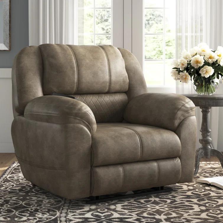 Booher Power Lay Flat Recliner with Adjustable Headrest & Lumbar and Therapeutic Heat & Massage