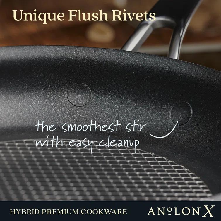 Anolon Anolon X Hybrid Nonstick Induction Frying Pans / Skillet Set - 8.25 Inch and 10 Inch
