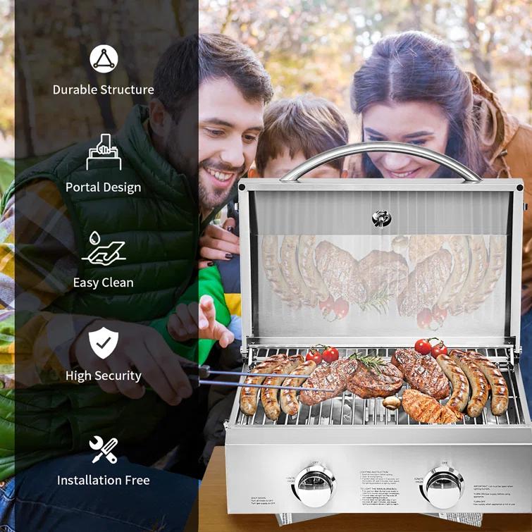 Costway 2 - Burner Portable Liquid Propane Infrared Gas Grill