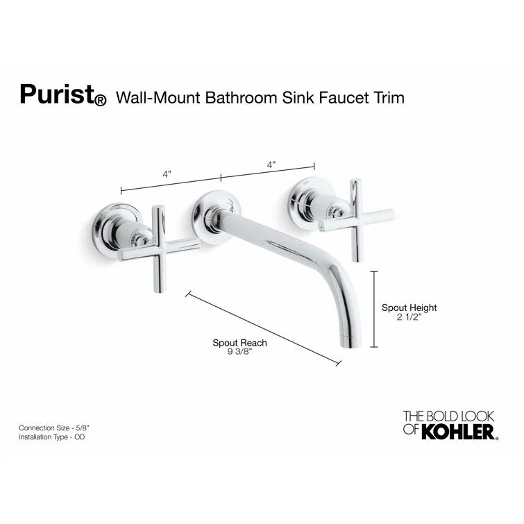 Purist® Wall Mounted Bathroom Faucet
