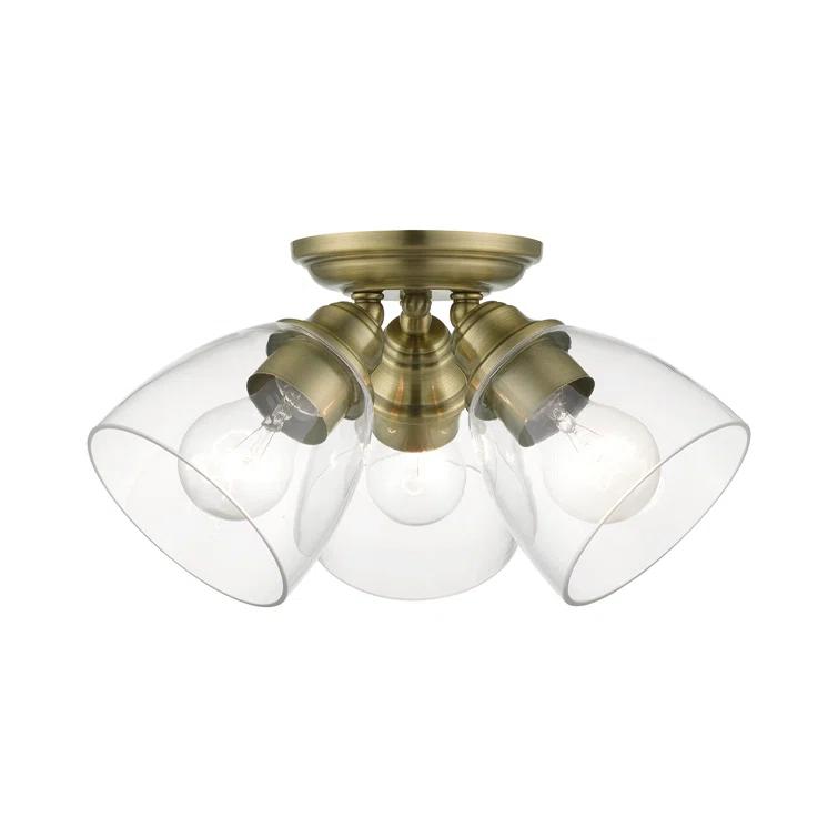 Gunnbjorn 3-Light 14.25" Semi Flush Mount