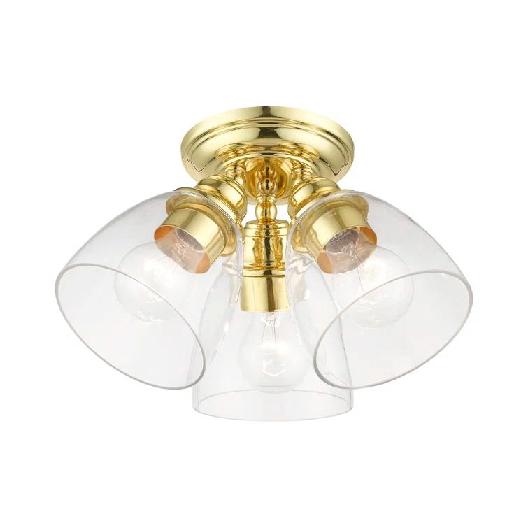 Gunnbjorn 3-Light 14.25" Semi Flush Mount