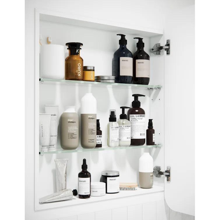 Glass Warehouse One Door MDF Square Shape Medicine Cabinet