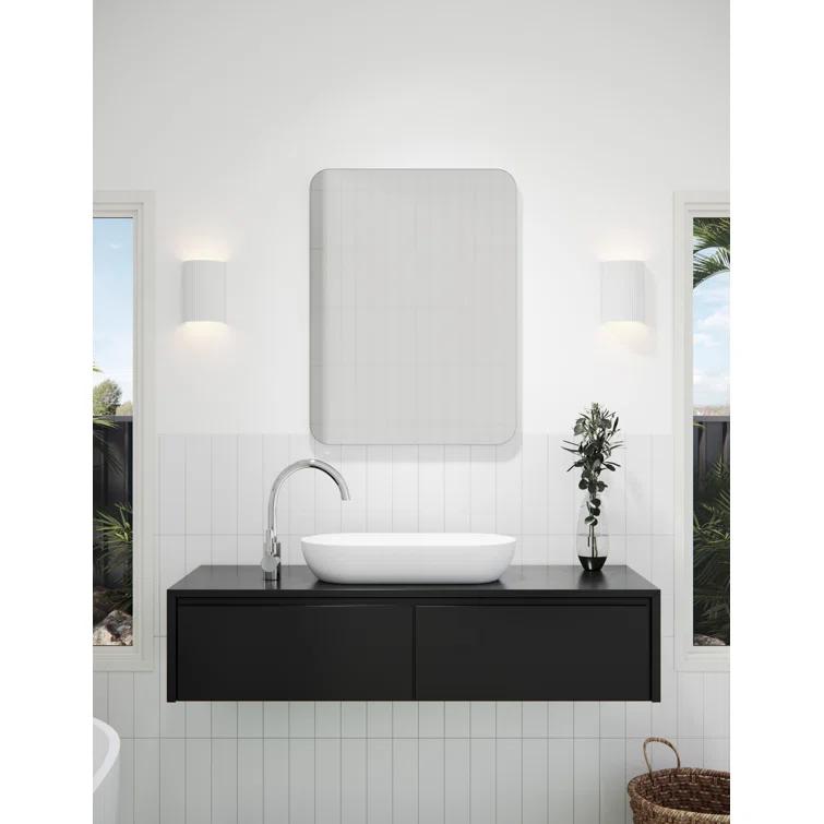 Glass Warehouse One Door MDF Square Shape Medicine Cabinet