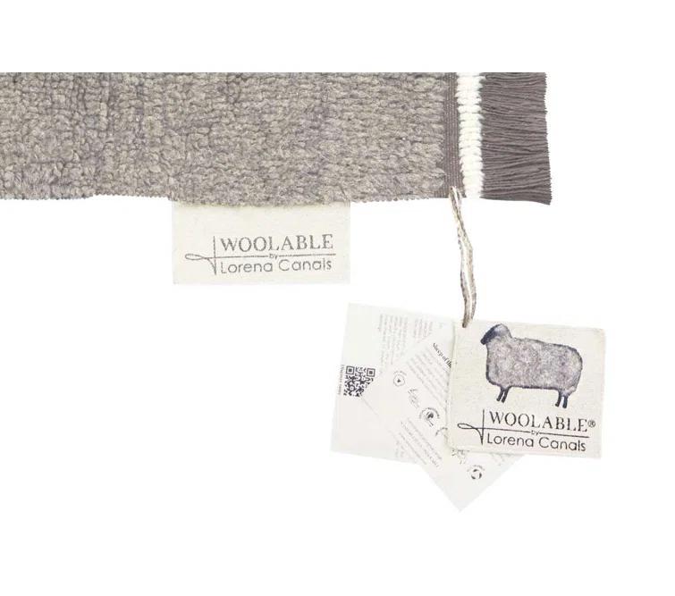 Lorena Canals Sheep of the World Woolable Area Rug Steppe - Sheep Gray