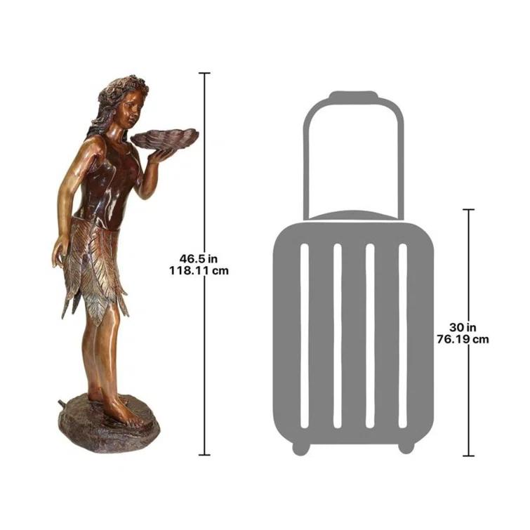 Design Toscano Leaf Maiden Cast Garden Statue