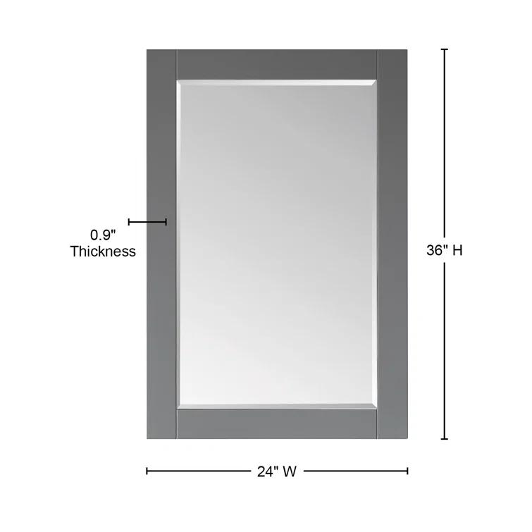 Ivy Wood Flat Wall Mirror