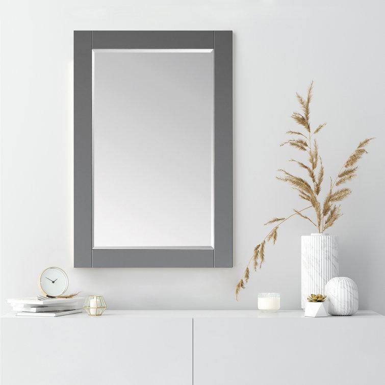 Ivy Wood Flat Wall Mirror