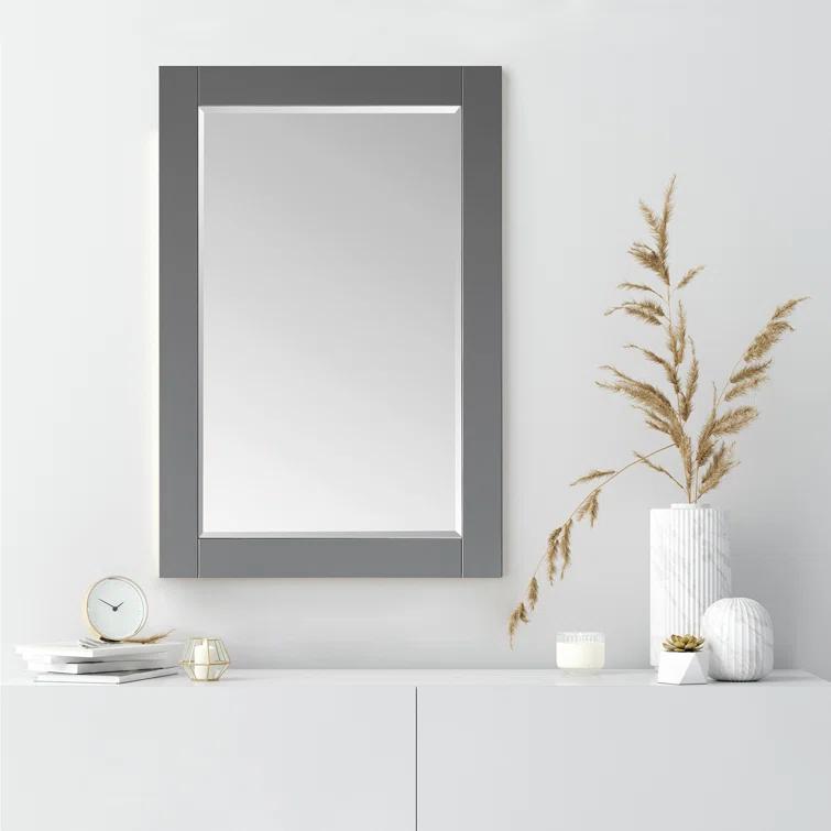 Ivy Wood Flat Wall Mirror