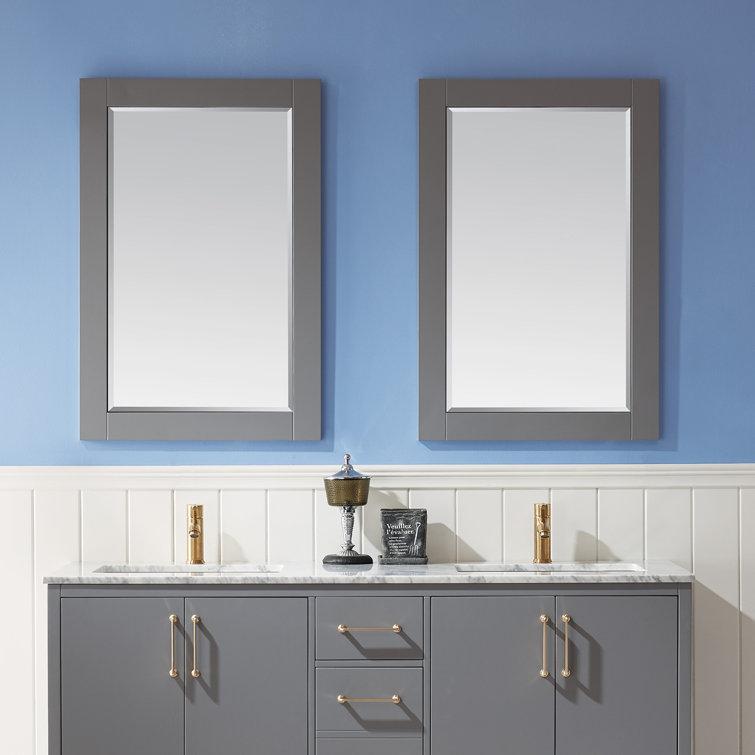 Ivy Wood Flat Wall Mirror