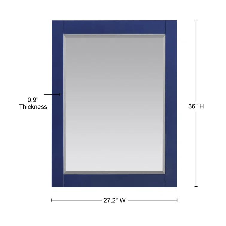 Ivy Wood Flat Wall Mirror