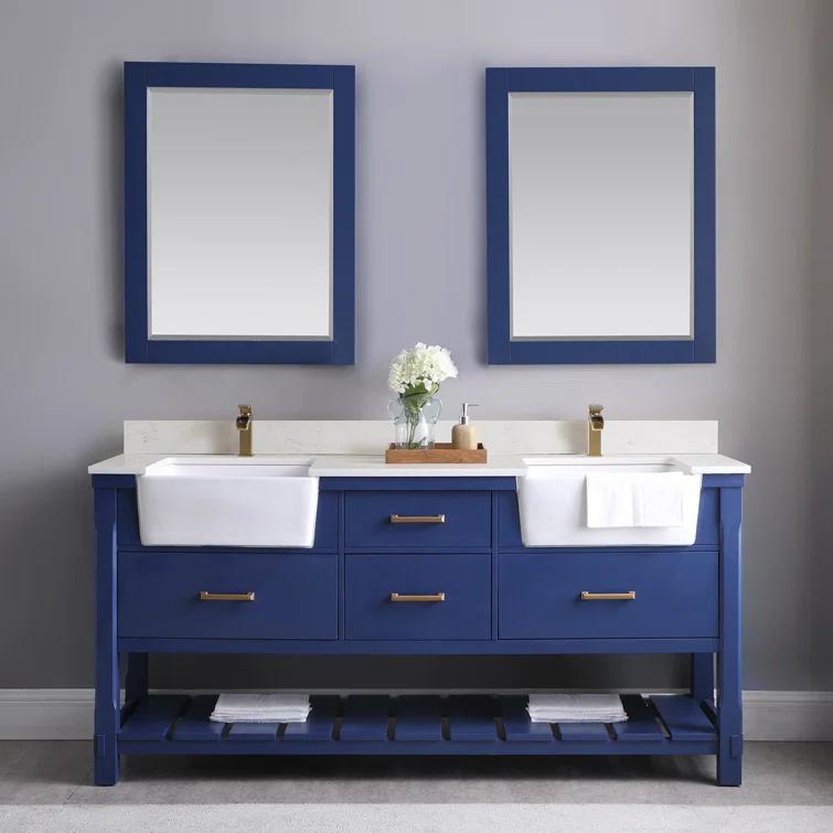 Ivy Wood Flat Wall Mirror