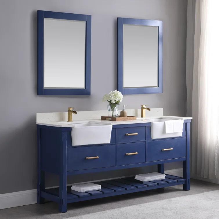 Ivy Wood Flat Wall Mirror