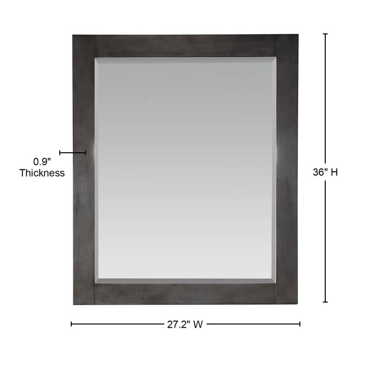 Ivy Wood Flat Wall Mirror