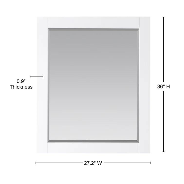 Ivy Wood Flat Wall Mirror