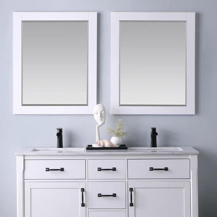 Ivy Wood Flat Wall Mirror