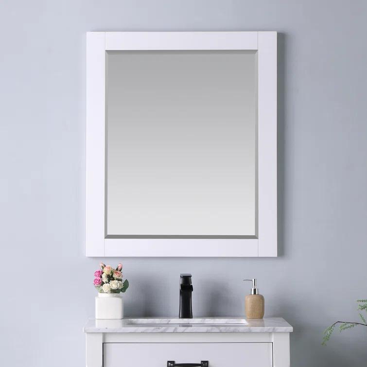Ivy Wood Flat Wall Mirror