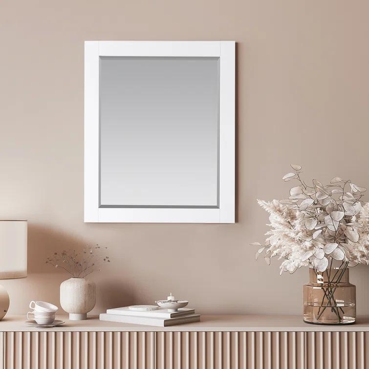 Ivy Wood Flat Wall Mirror