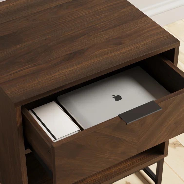 19'' W Metal Nightstand