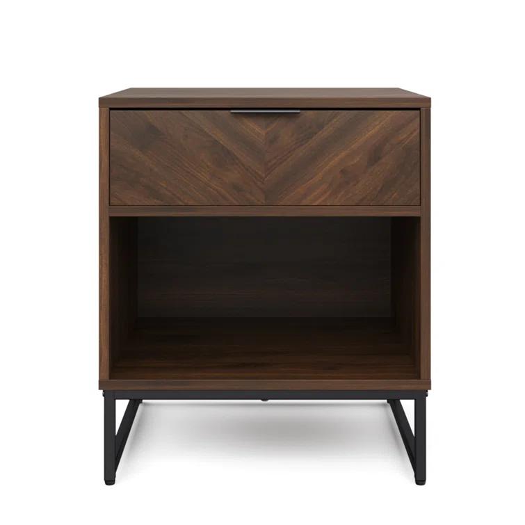 19'' W Metal Nightstand