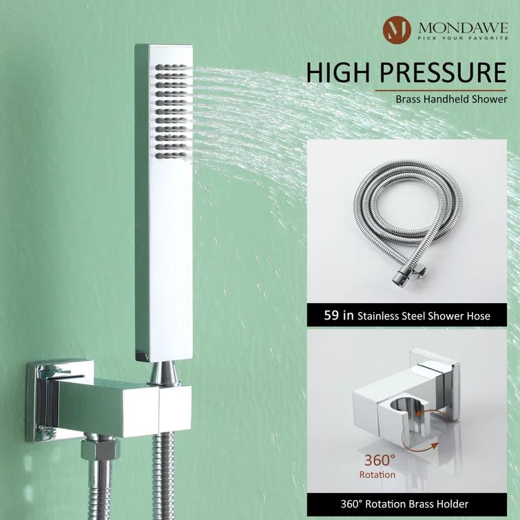 Calder Complete Shower System with Rough in-Valve