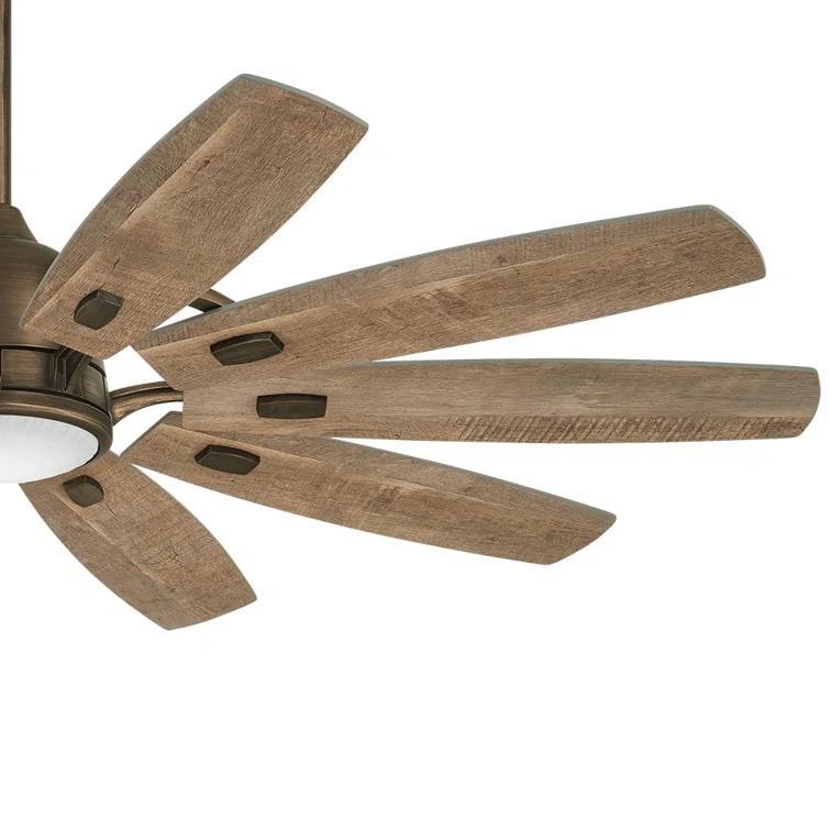 65" Barn 10 - Blade LED Smart Standard Ceiling Fan with Remote Control and Light Kit Included