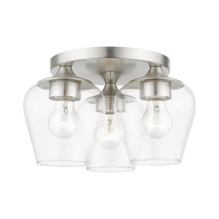 Willa Arlo™ Interiors Chrisha Orizaba 3-Light 13" Flush Mount