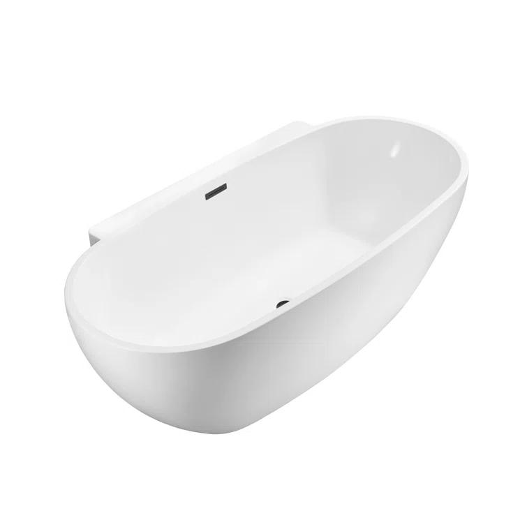 1501 mm x 749 mm Freestanding Roll Top Bathtub